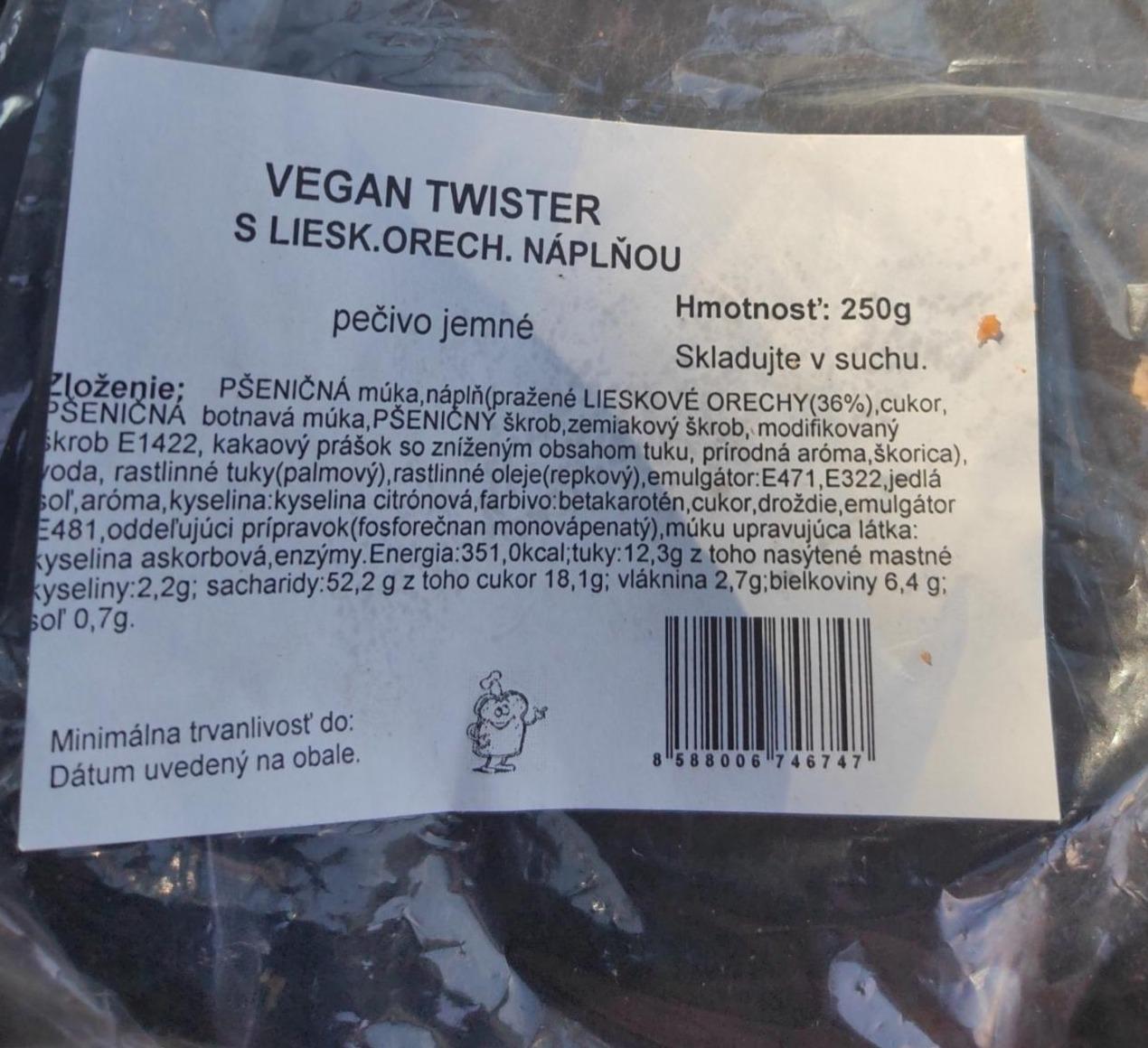 Fotografie - Vegan Twister s liesk.orech. náplňou