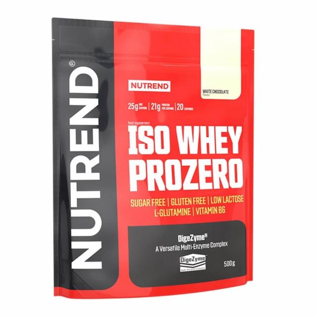 Fotografie - Iso whey prozero white chocolate (bílá čokoláda) Nutrend