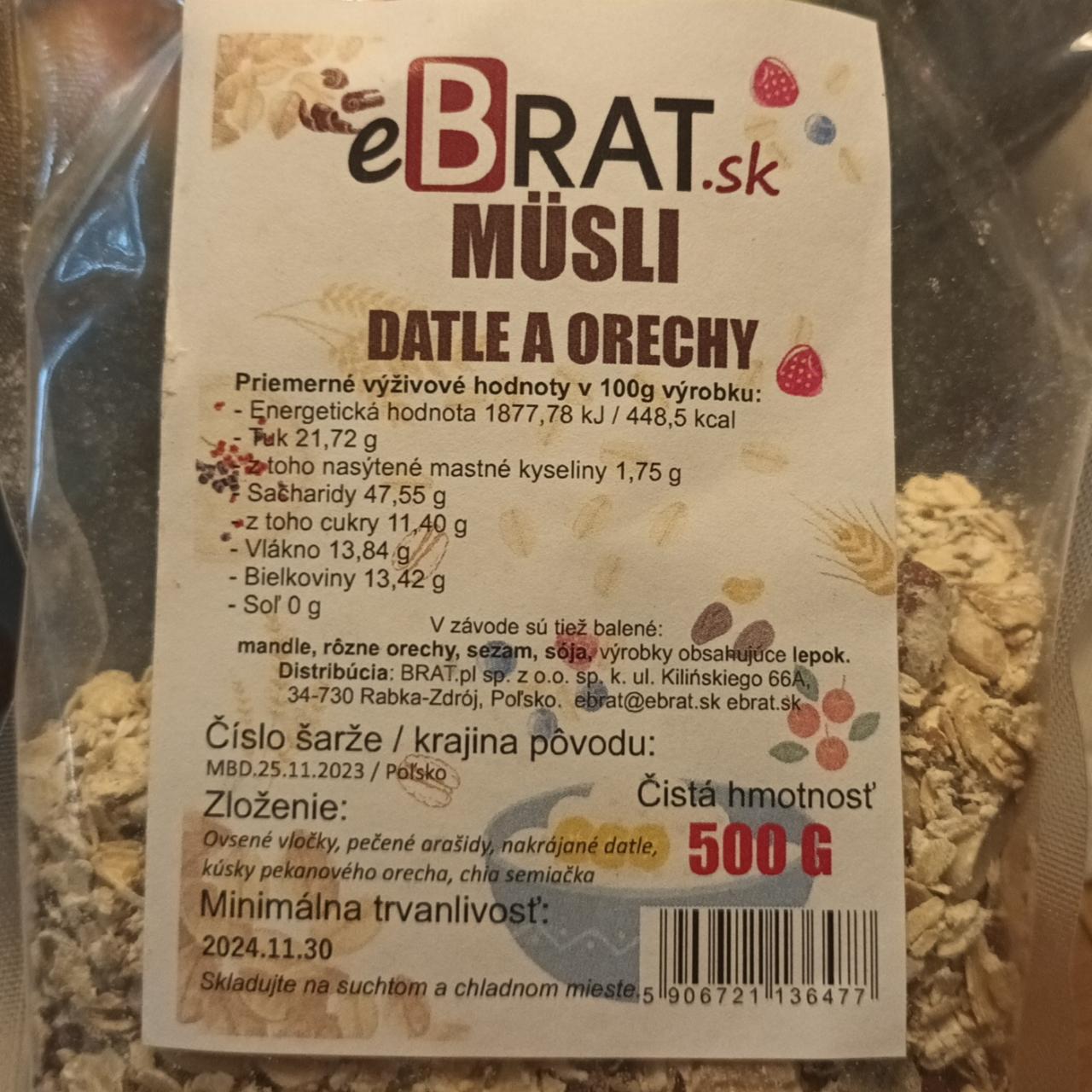 Fotografie - Müsli Datle a orechy eBrat.sk