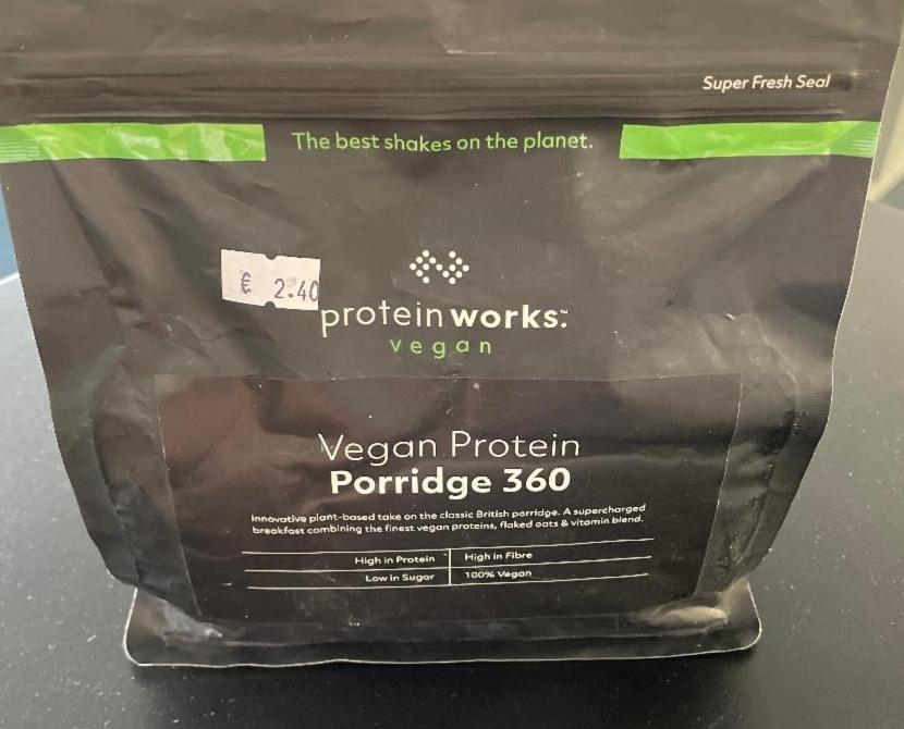 Fotografie - Vegan Protein Porridge 360 Apple & Cinnamon protein works vegan