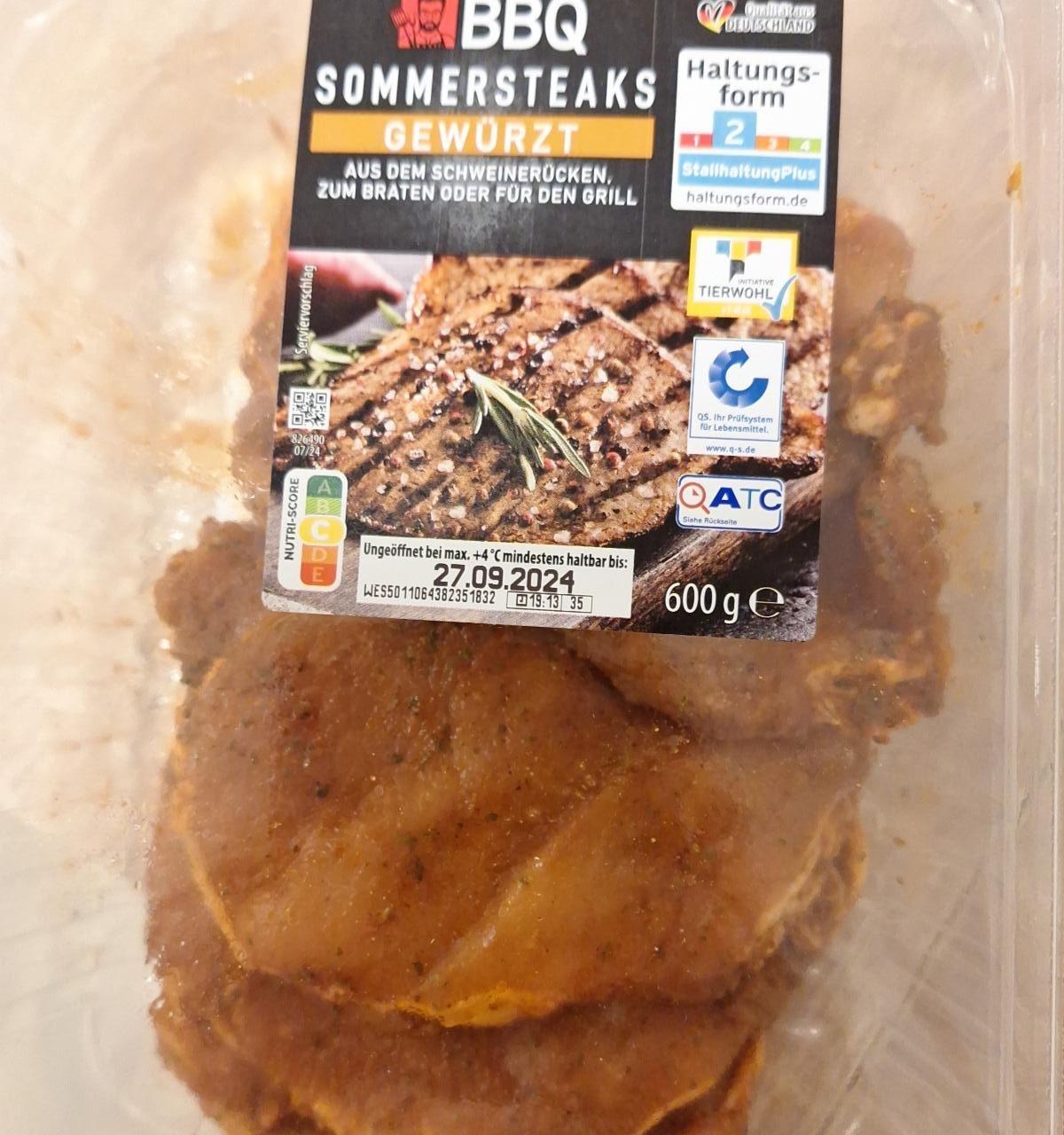 Fotografie - Sommersteaks Gewürzt BBQ