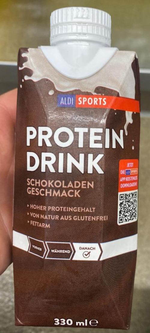 Fotografie - Protein Drink Schokoladen Geschmack Aldi Sports