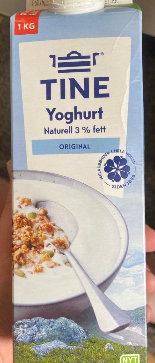 Fotografie - Yoghurt Naturell 3% Fett Original Tine