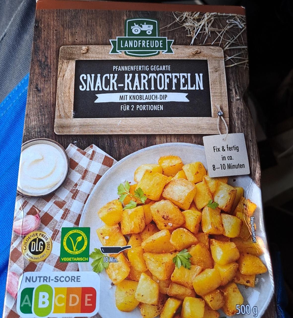 Fotografie - Snack-kartoffeln mit knoblauch-dip Landfreude