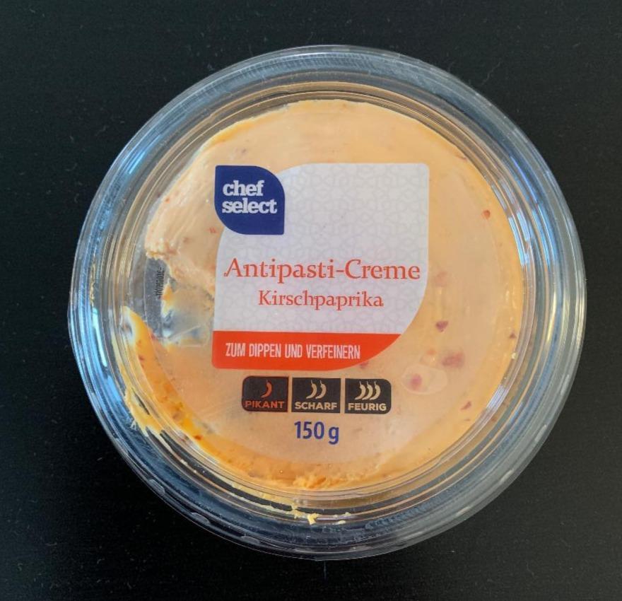 Antipasti-Creme Kirschpaprika chef select hodnoty kalórie, nutričné - a kJ