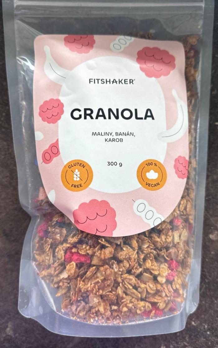 Fotografie - Granola Maliny, Banán, Karob Fitshaker