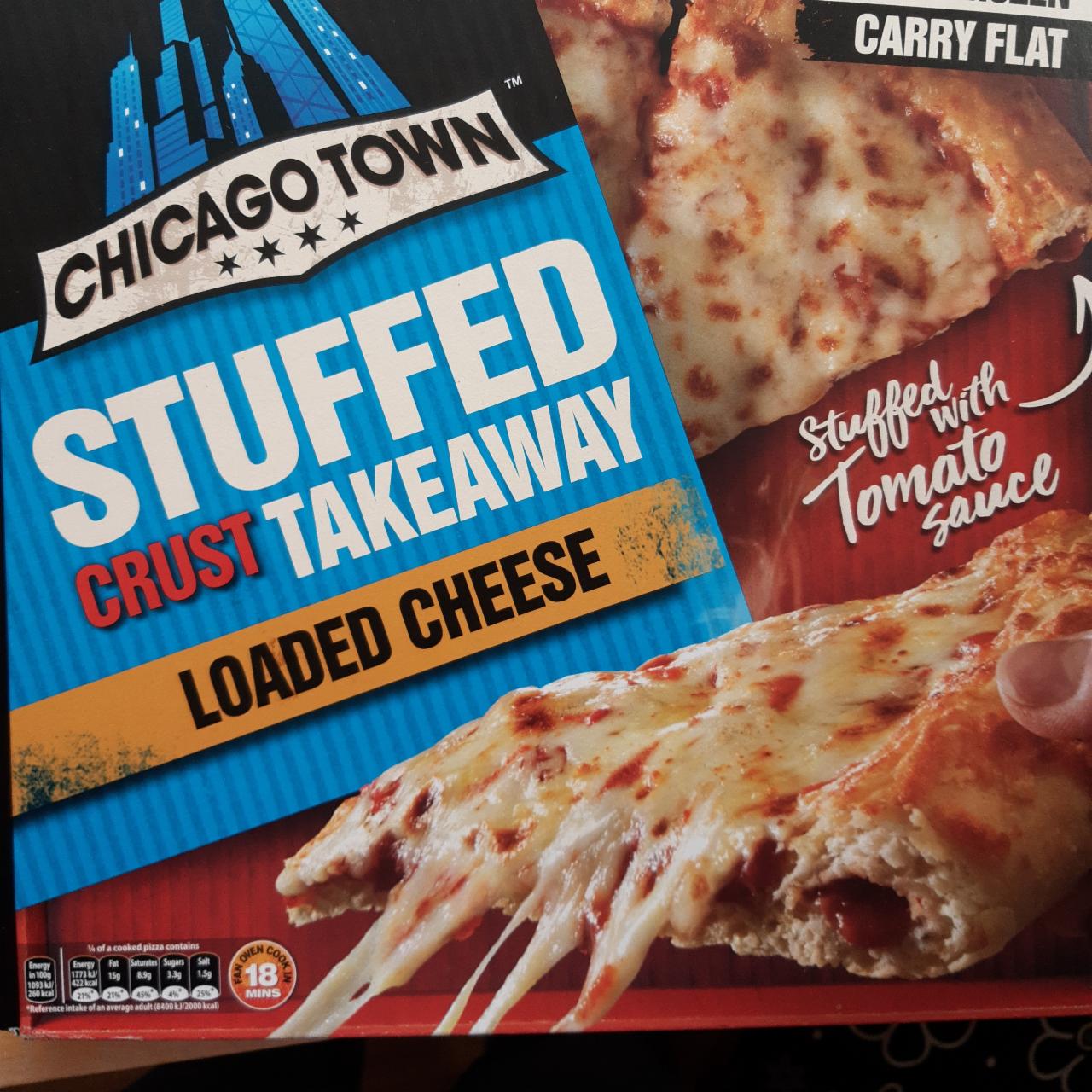 Fotografie - Pizza Stuffed crust Takeaway Loaded cheese Chicago Town