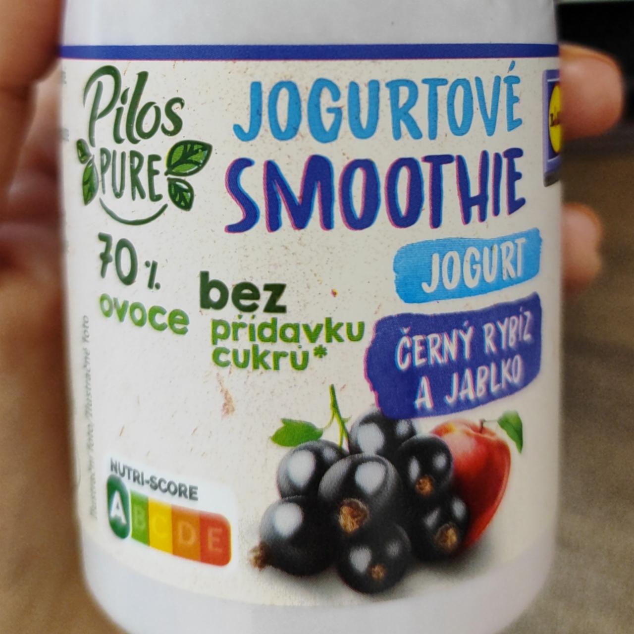 Fotografie - Jogurtové Smoothie Černý bybíz a jablko Pilos Pure