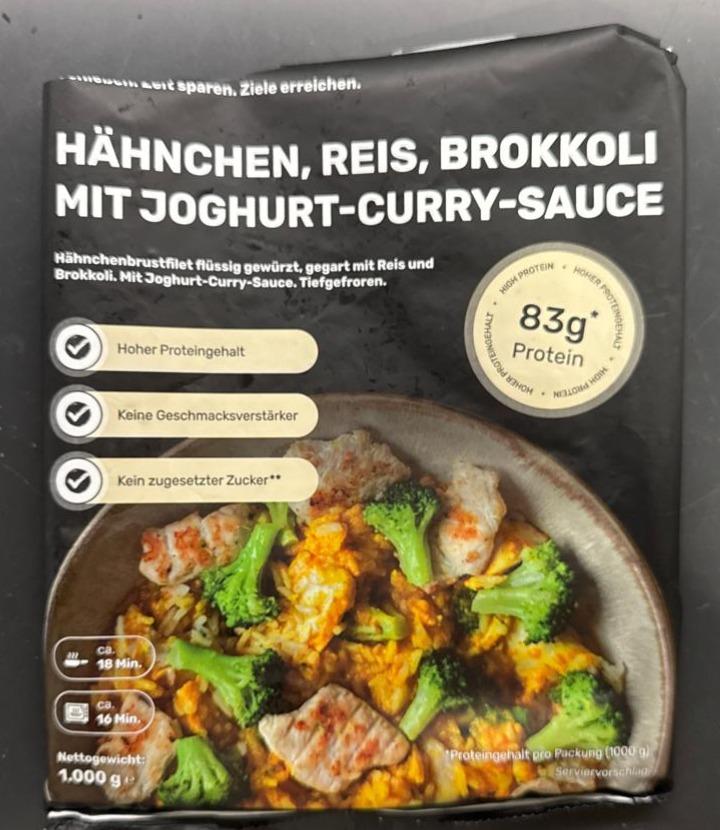 Fotografie - Hähnchen, Reis, Brokkoli mit joghurt curry sauce PrepMyMeal