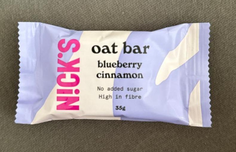 Fotografie - Oat bar blueberry cinnamon Nick's