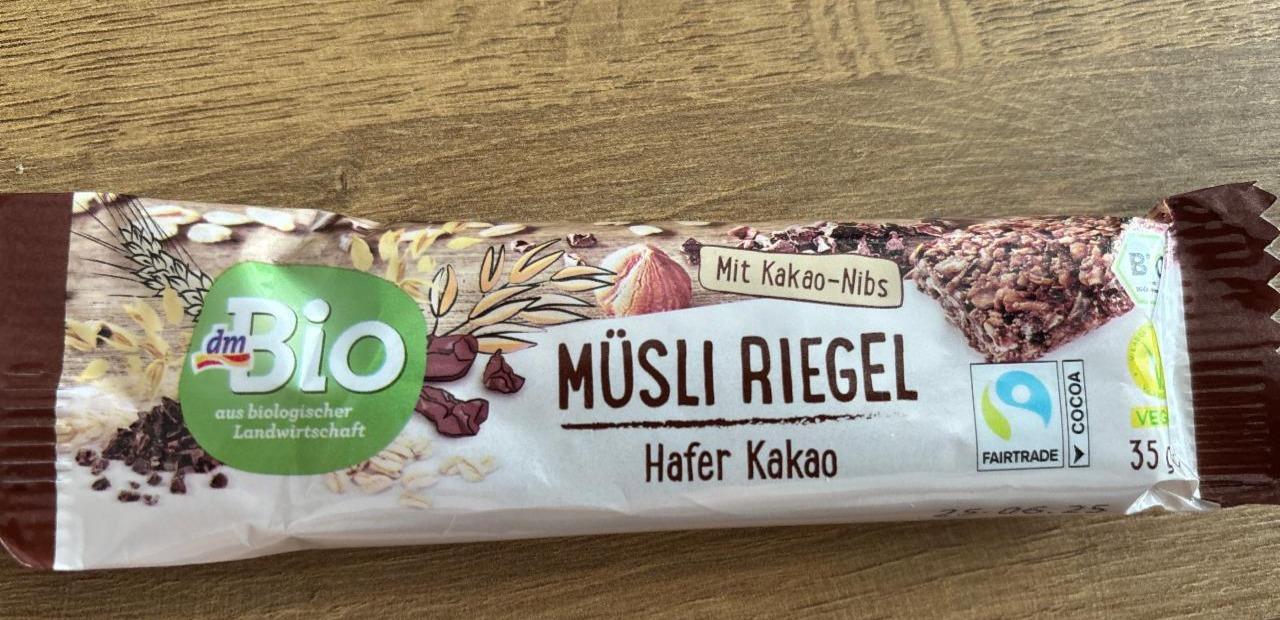 Fotografie - Müsli Riegel Hafer Kakao dmBio