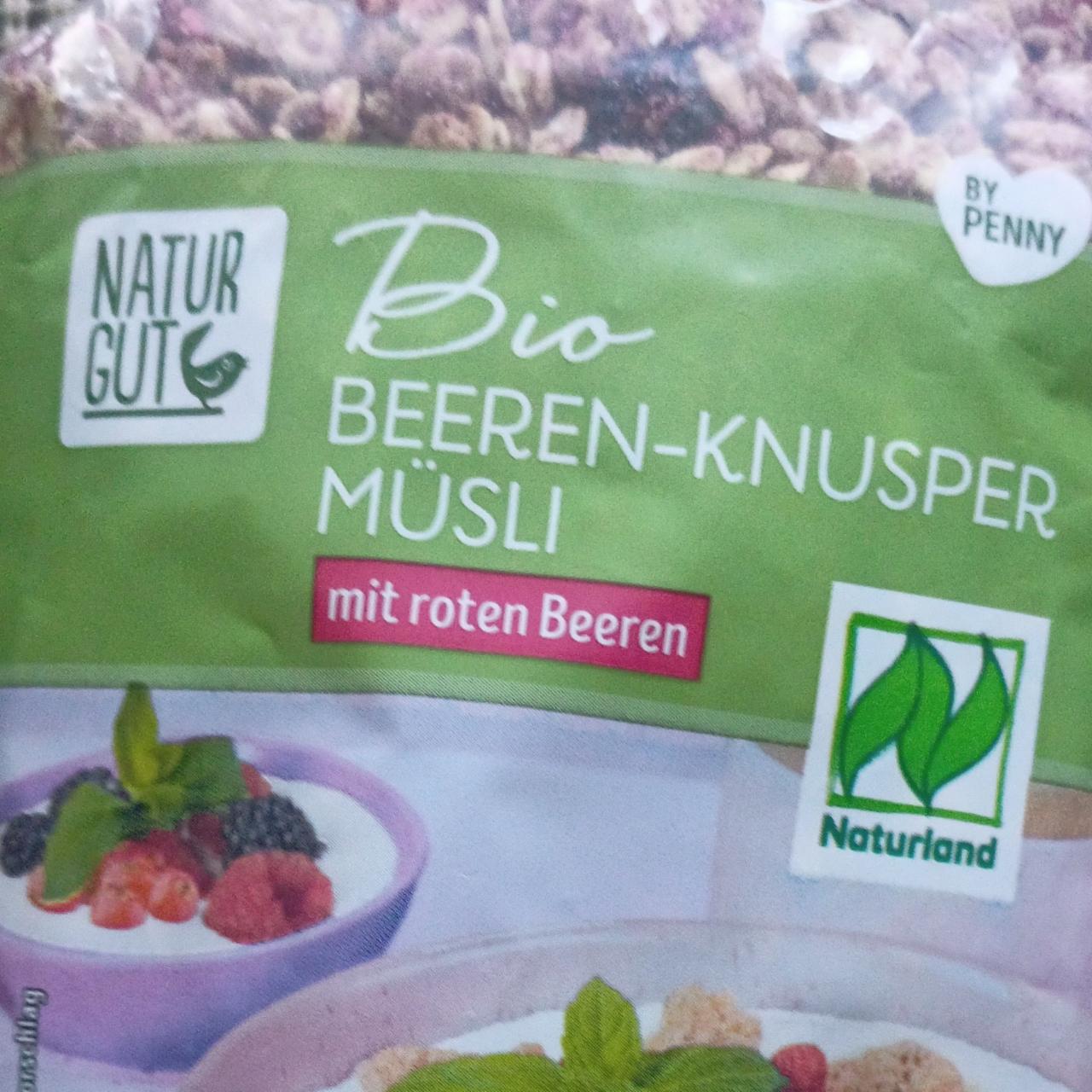 Fotografie - Bio beeren-knusper müsli mit roten beeren Natur Gut