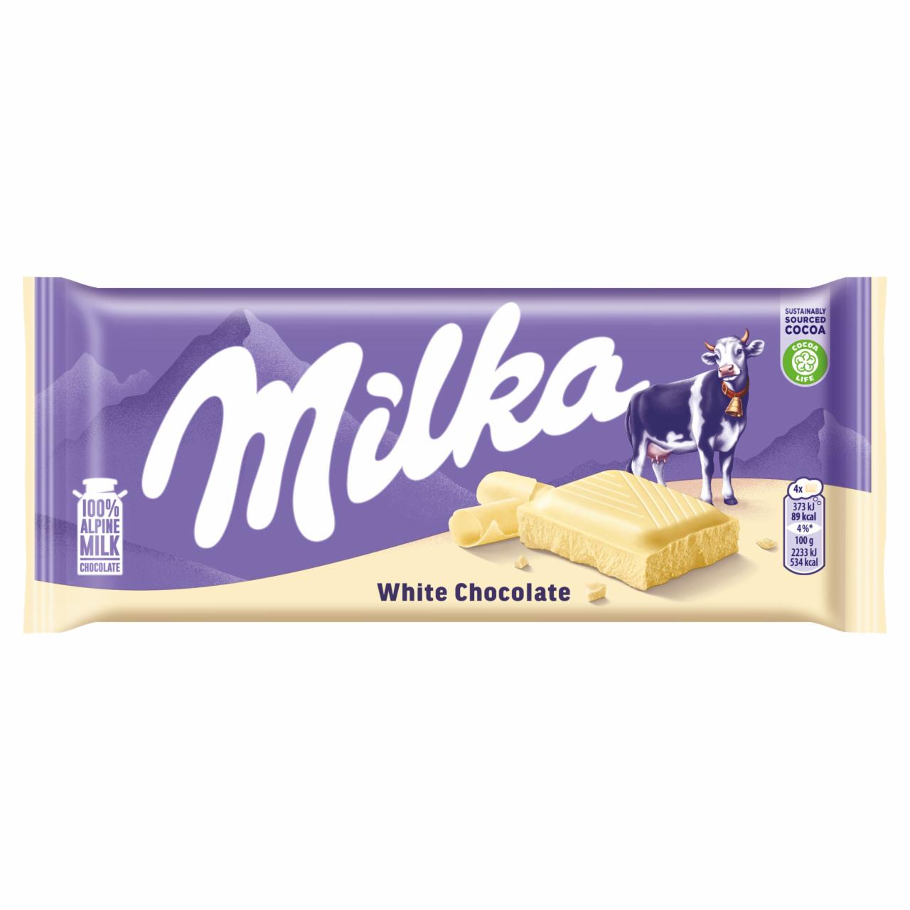 Fotografie - White chocolate Milka