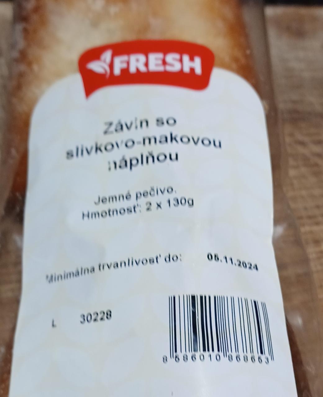 Fotografie - Závin so slivkovo-makovou náplňou Fresh