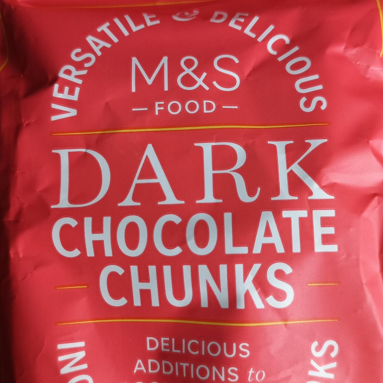 Fotografie - Dark chocolate chunks M&S Food