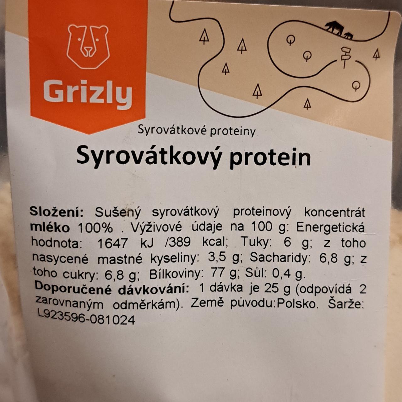 Fotografie - Syrovátkový protein Grizly