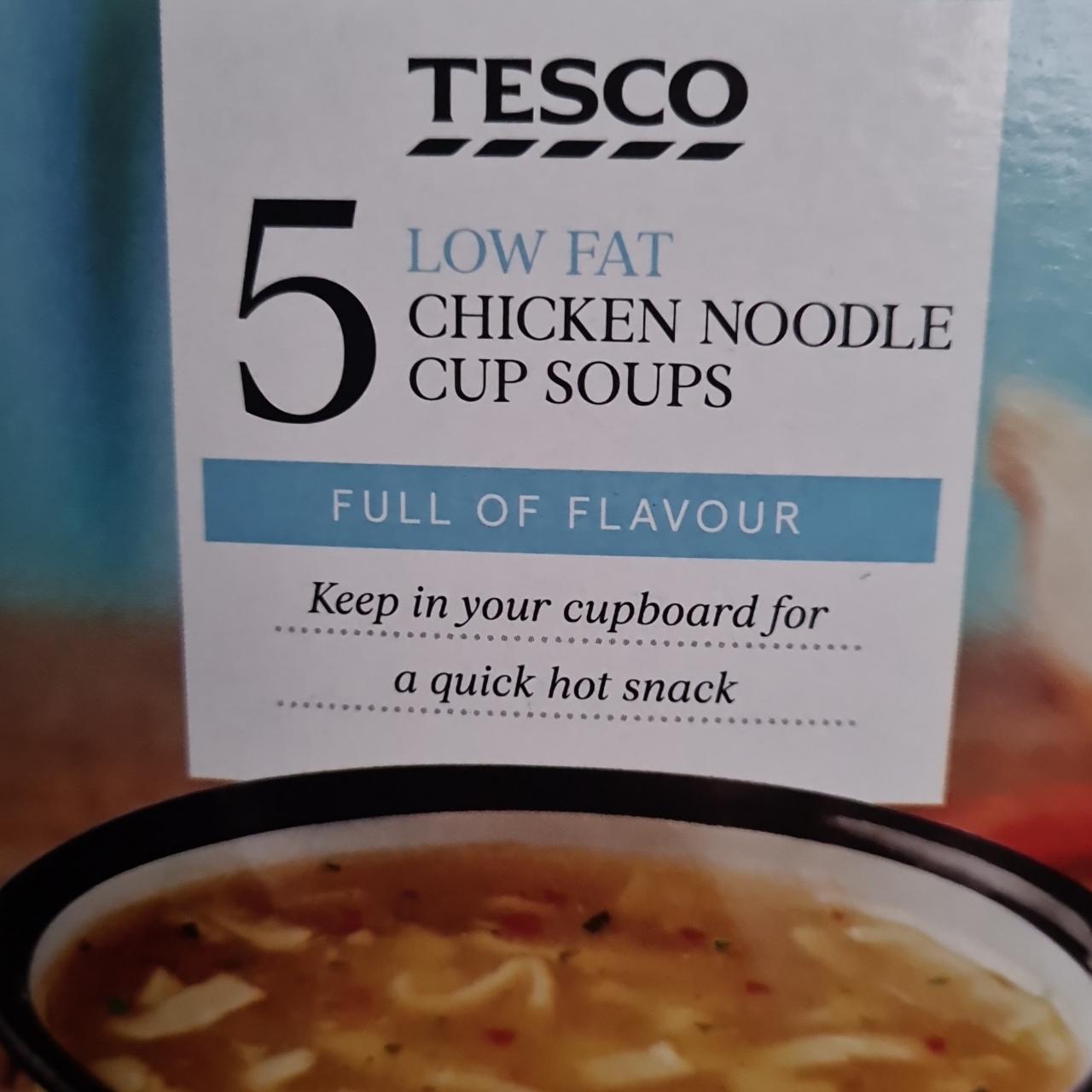 Fotografie - Low Fat Chicken Noodle Cup Soups Tesco