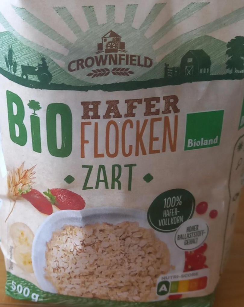 Fotografie - Bio Organic Haferflocken Zart Crownfield