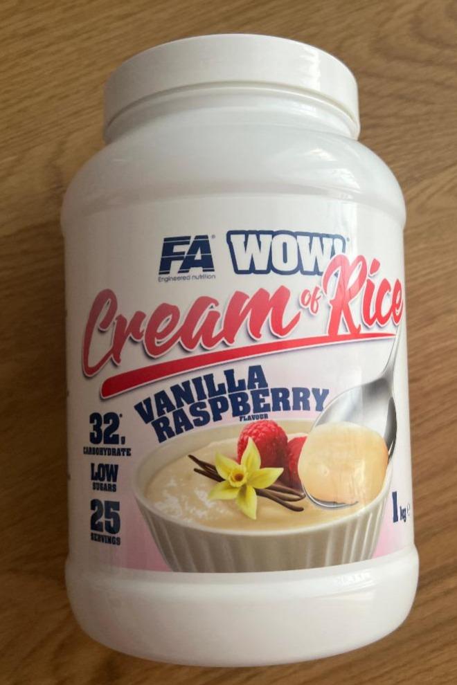 Fotografie - Cream of Rice Vanilla Raspberry FA Wow!