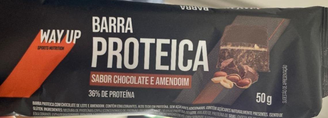 Fotografie - Barra proteica sabor chocolate e amendoim Way up