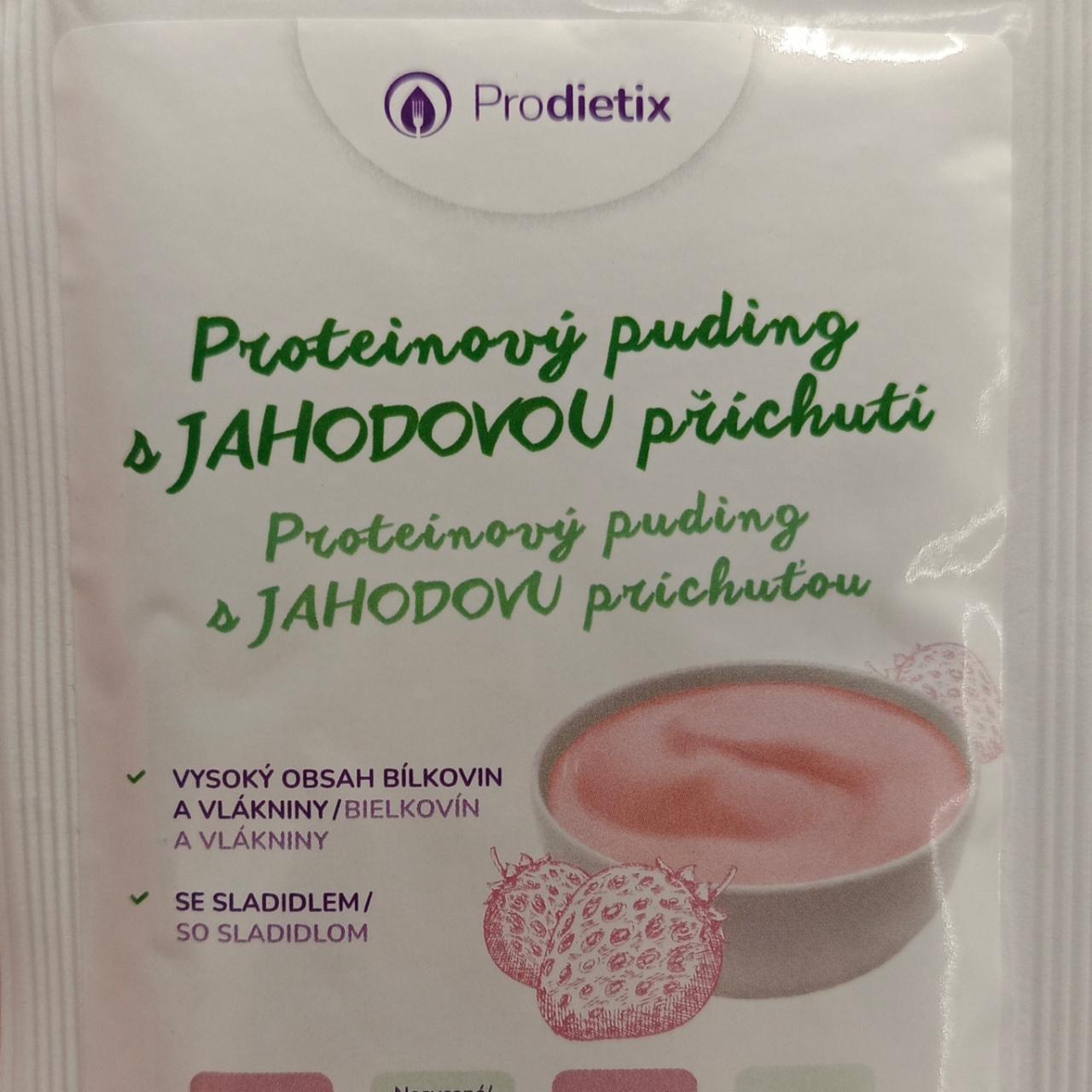 Fotografie - Proteínový puding s jahodovou príchuťou Prodietix