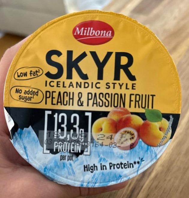 Fotografie - Skyr Peach & Passion Fruit Milbona