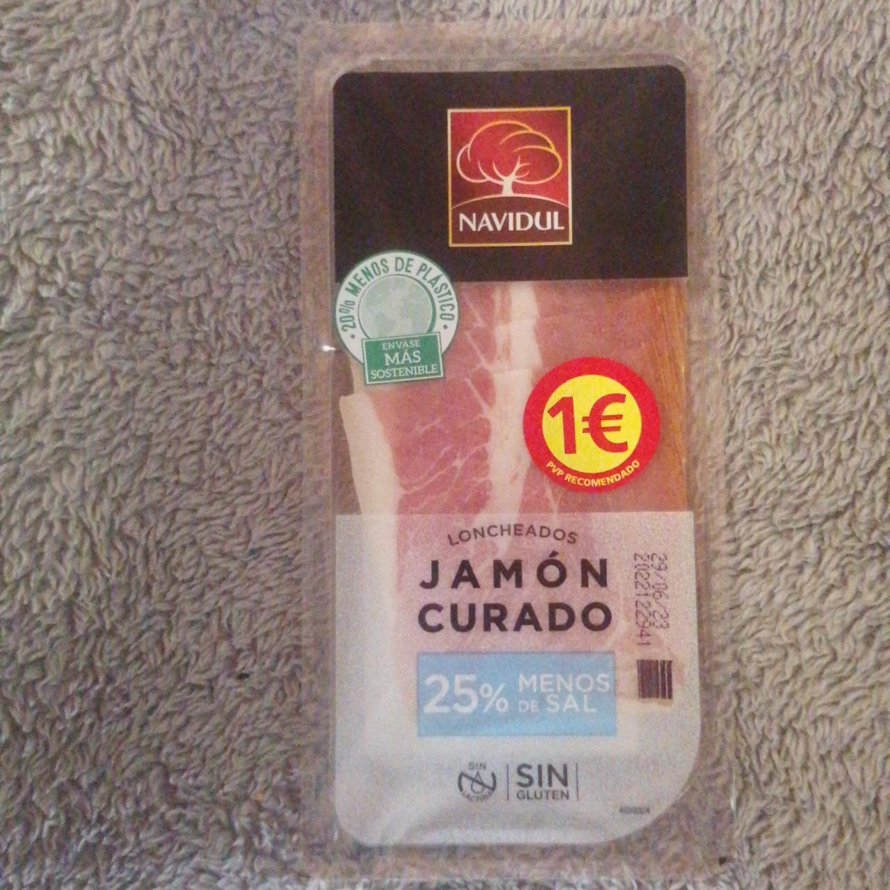 Fotografie - Jamón curado 25% de sal Navidul