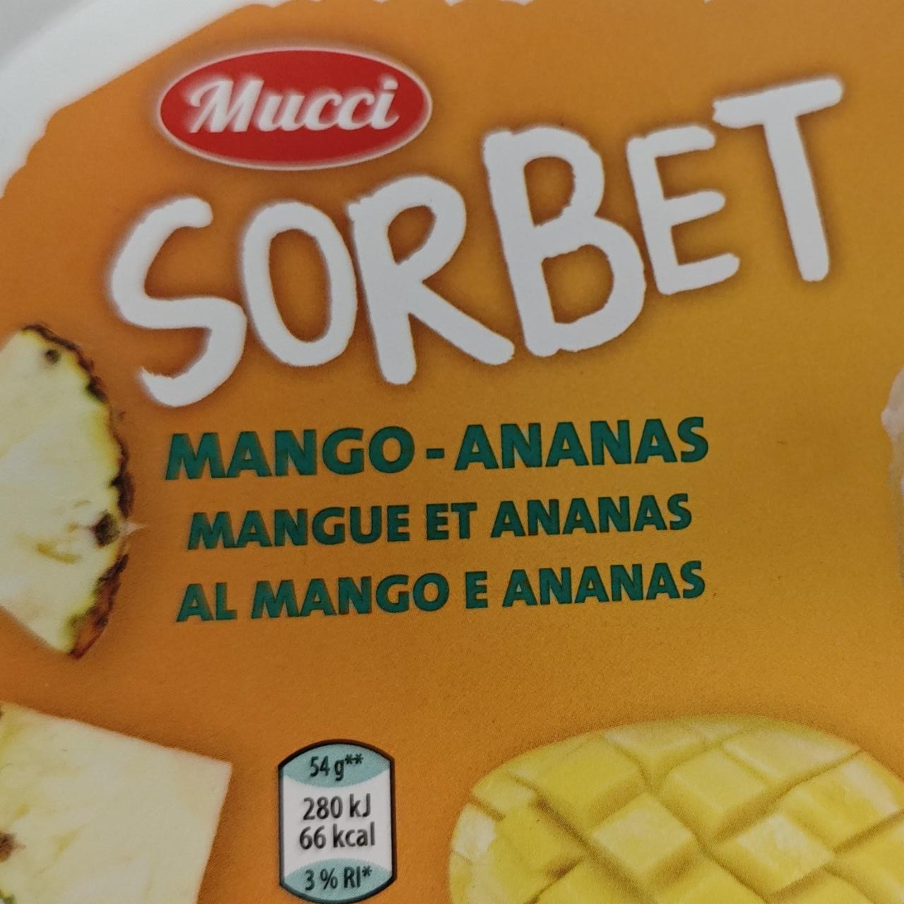 Fotografie - Sorbet Mango - Ananas Mucci