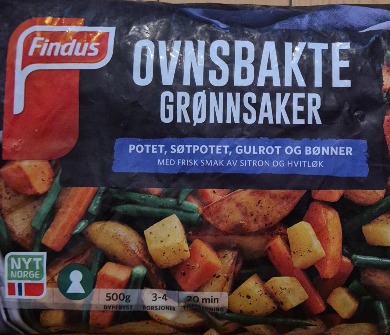 Fotografie - Ovnsbakte Grønnsaker Findus