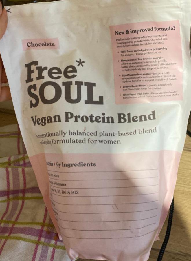 Fotografie - Vegan Protein Blend Chocolate Free Soul