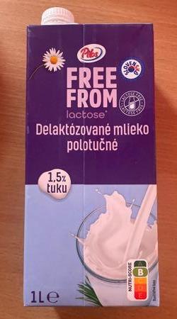 Fotografie - Free from lactose delaktózované mlieko polotučné 1,5% tuku Pilos