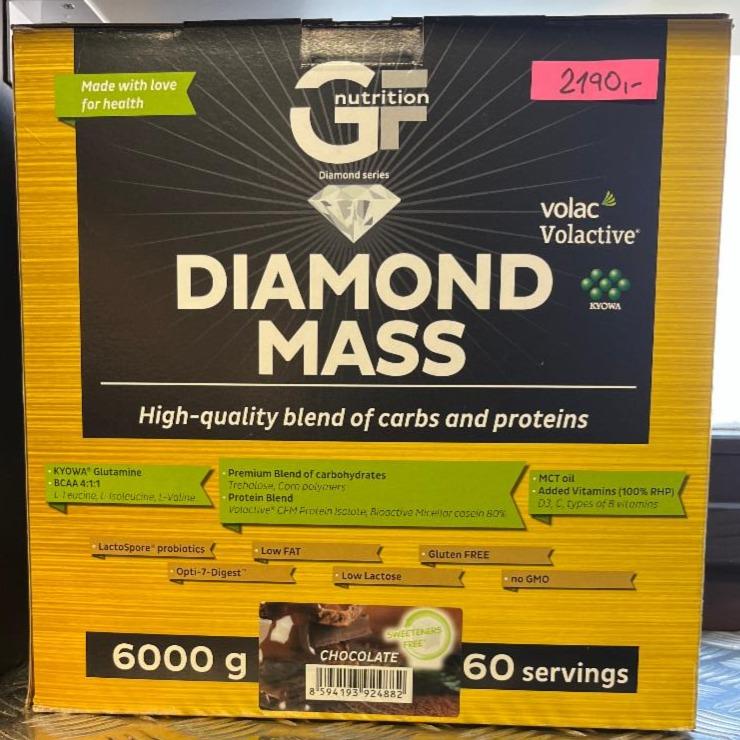 Fotografie - Diamond mass chocolate GF Nutrition