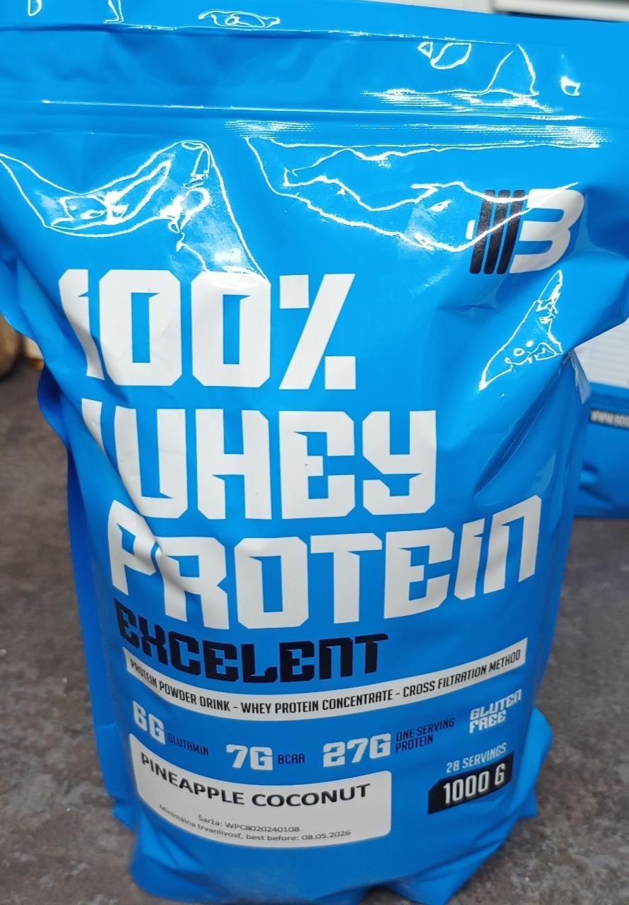 Fotografie - 100% whey protein excelent pineapple coconut body nutrition