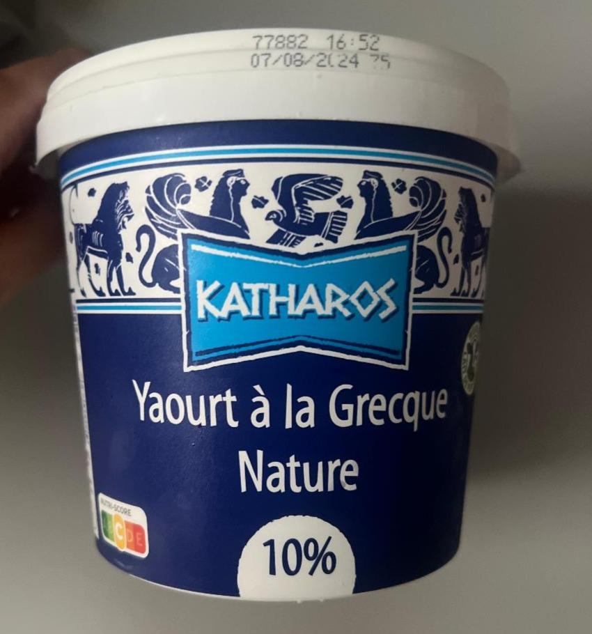 Fotografie - Yaourt à la grecque nature 10% Katharos