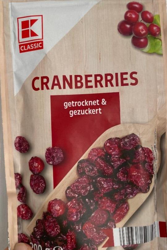 Fotografie - Cranberries getrocknet & gezuckert K-Classic