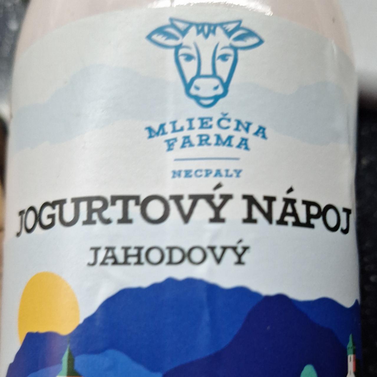 Fotografie - Jogurtový nápoj Jahodový Mliečna farma Necpaly