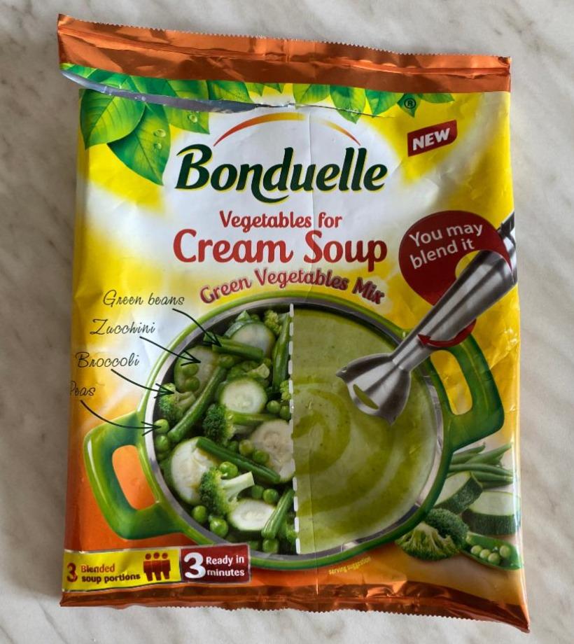 Fotografie - Vegetables for Cream Soup Green Vegetable Mix Bonduelle