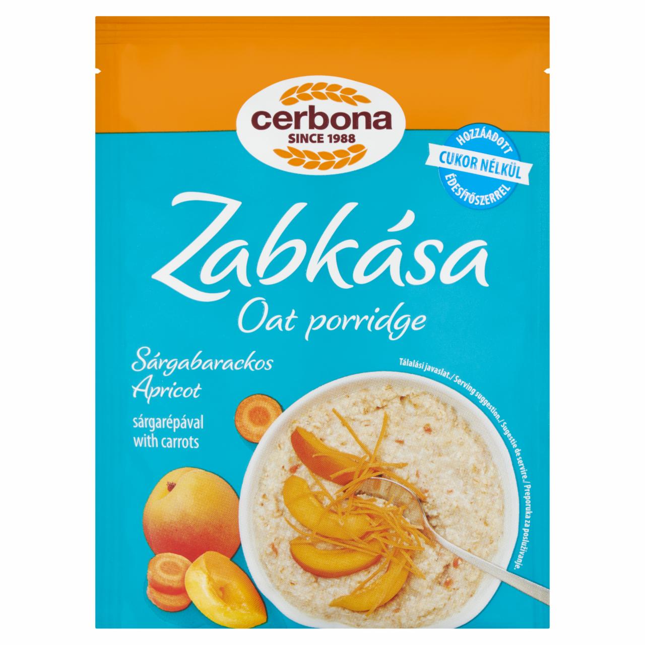 Fotografie - Cerbona Oat Porridge Apricot