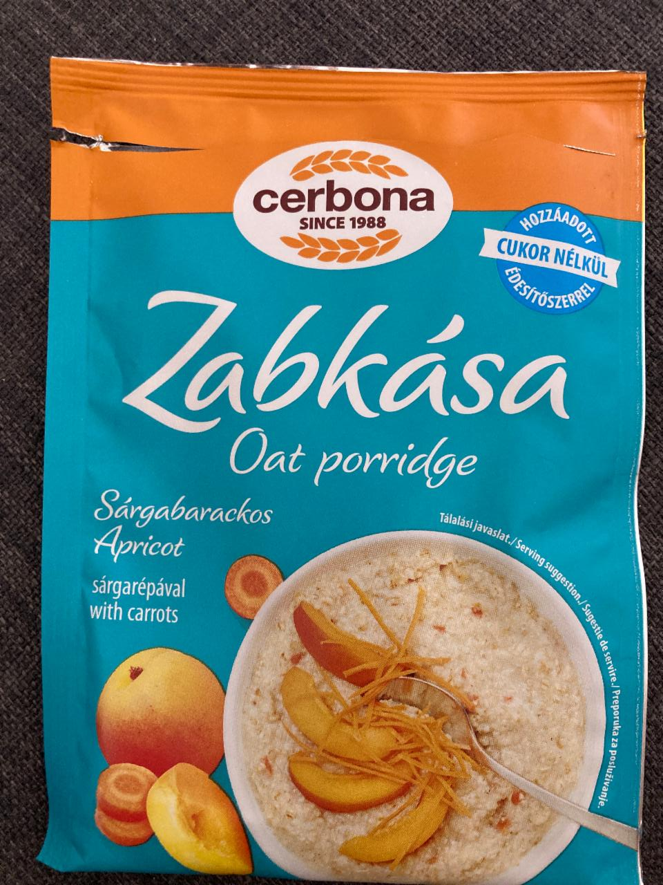 Fotografie - Cerbona Oat Porridge Apricot