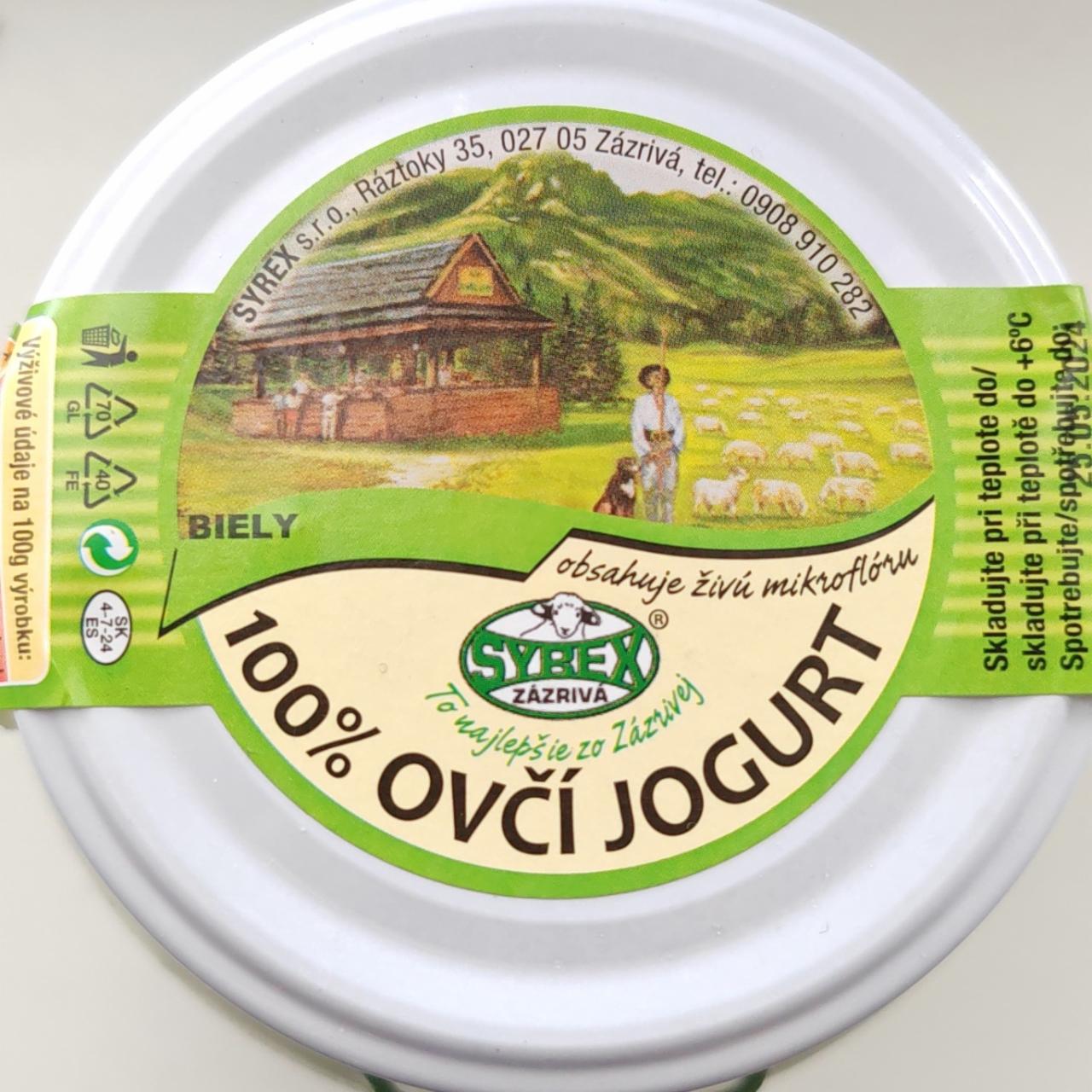 Fotografie - 100% Ovčí jogurt Biely Syrex