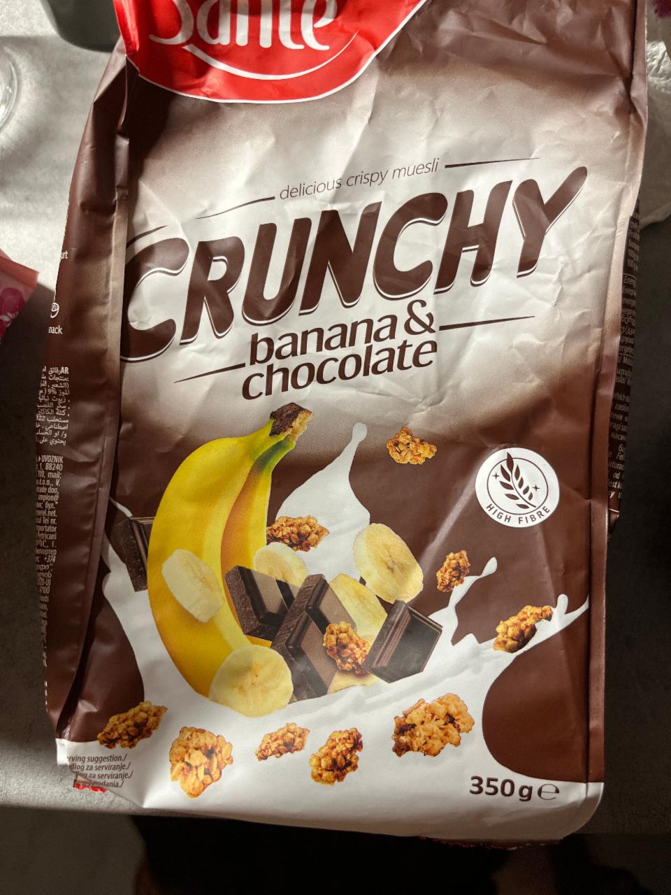 Fotografie - Crunchy banana & chocolate Sante