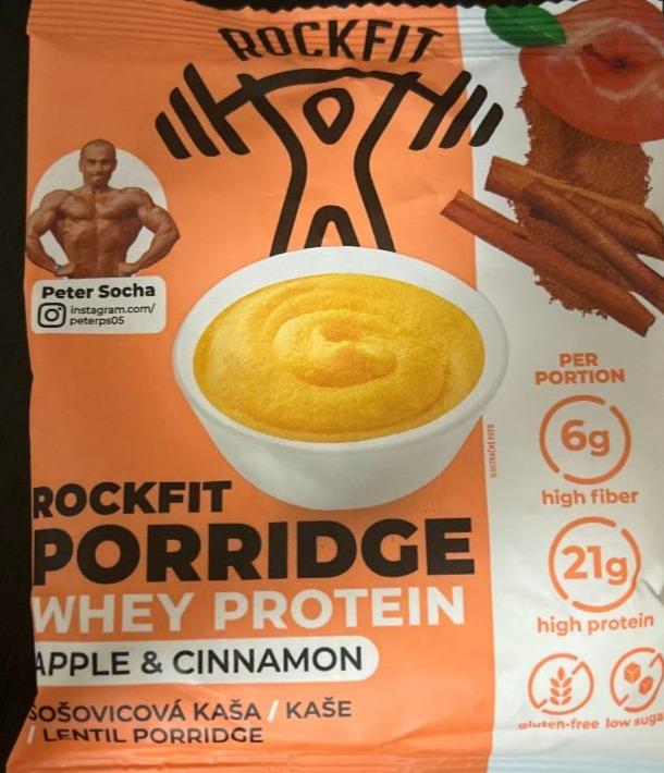 Fotografie - Porridge Šošovicová Kaša Apple Cinnamon RockFit