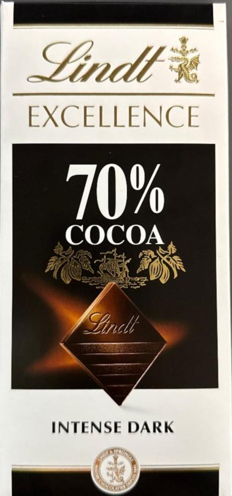 Fotografie - Excellence 70% cocoa intense dark Lindt