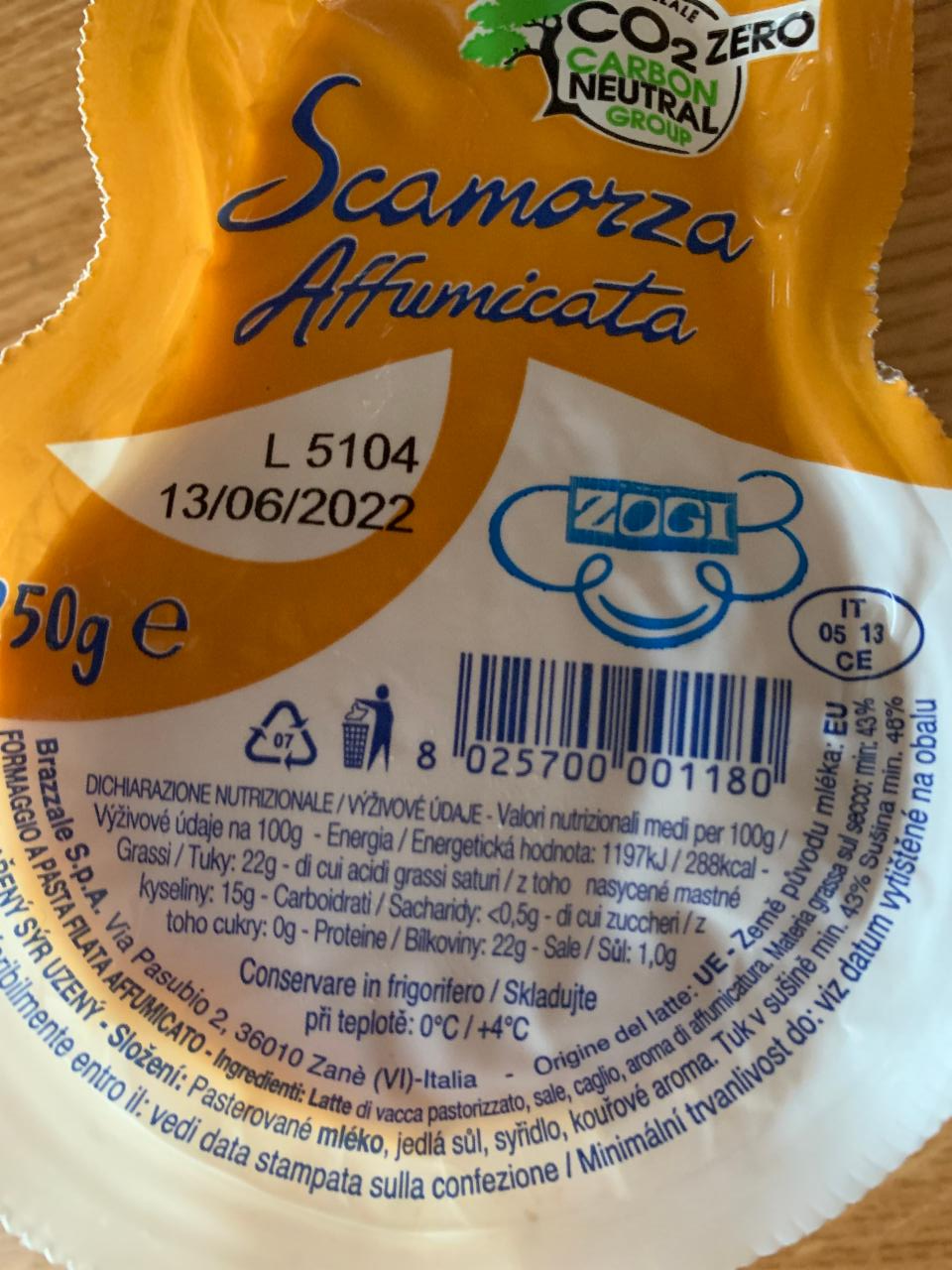 Fotografie - Scamorza Affumicata Brazzale