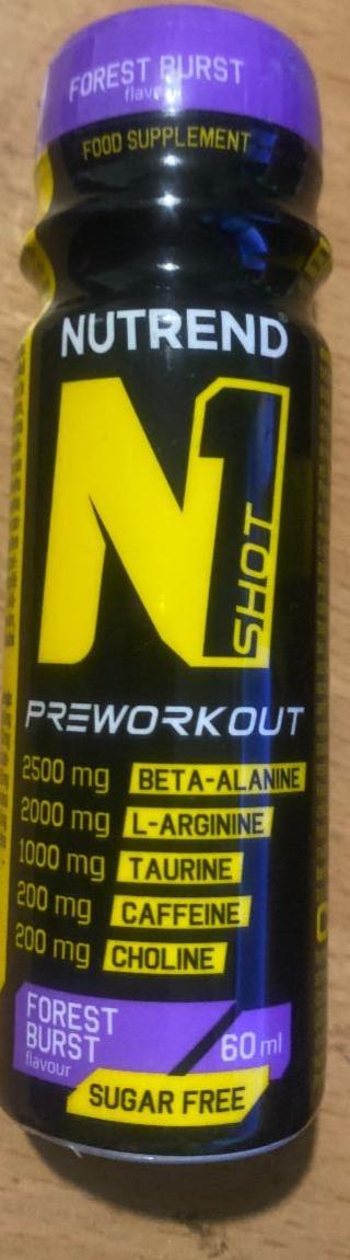 Fotografie - Nutrend N1 Preworkout shot - Forrest burst