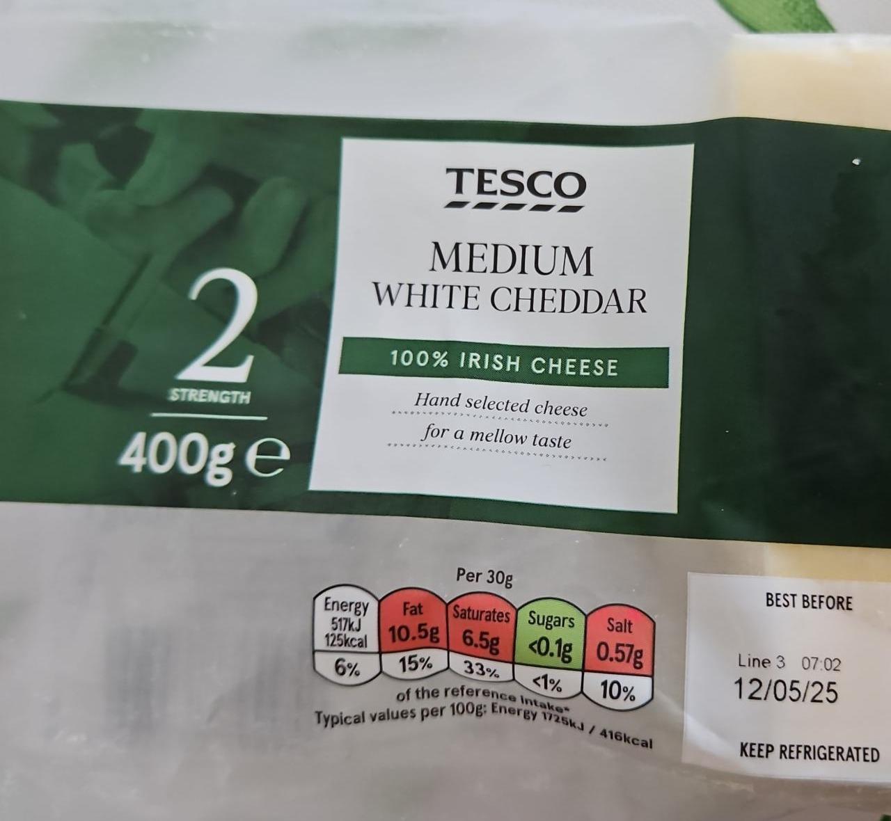 Fotografie - Medium White Cheddar Tesco