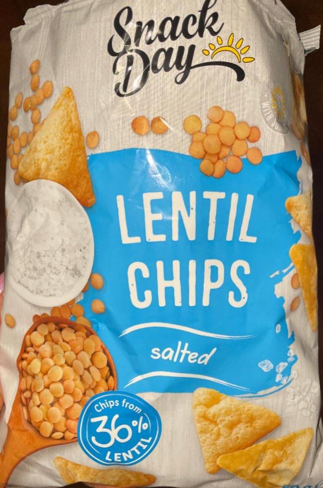 Fotografie - Lentil Chips salted Snack Day