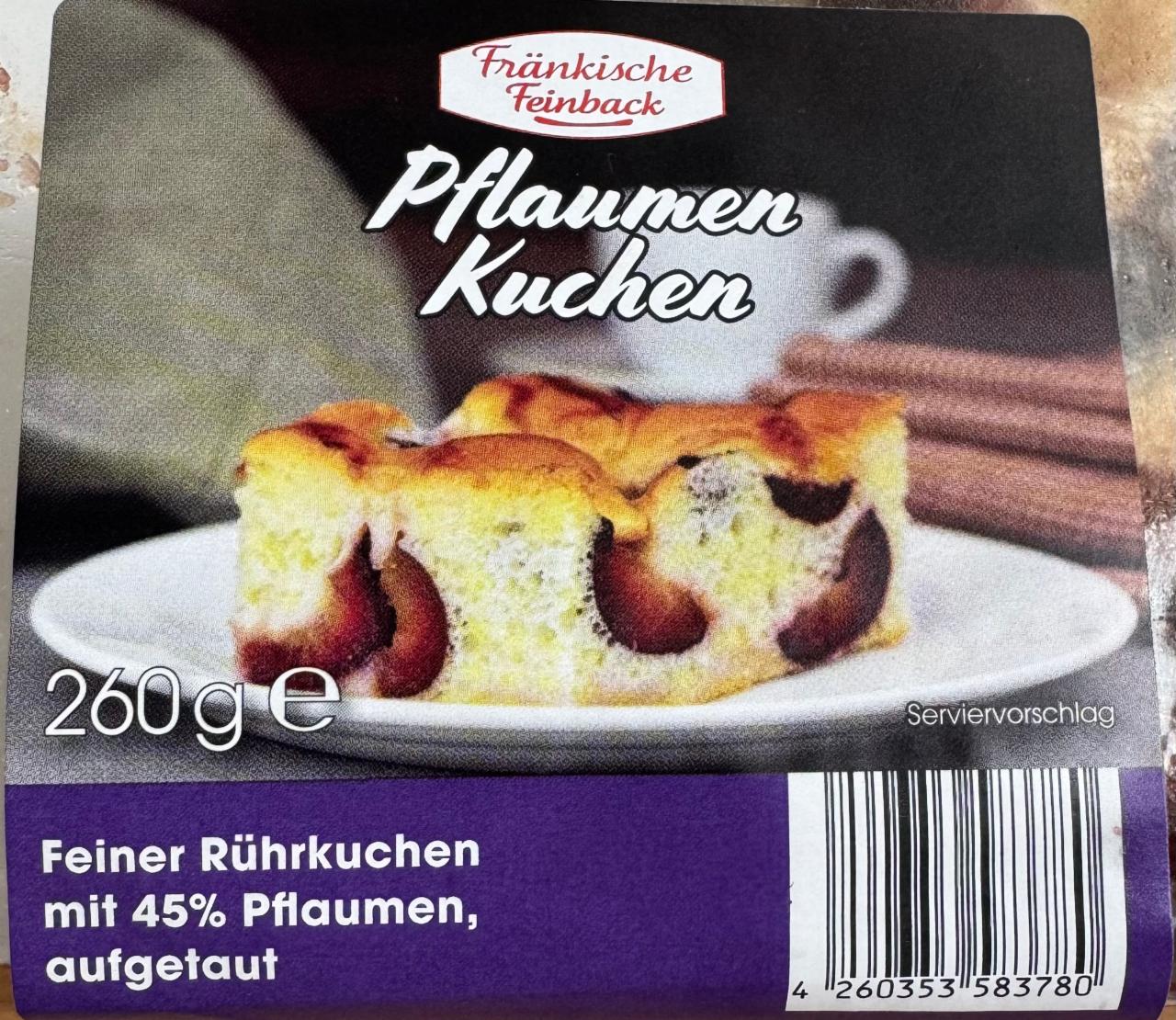 Fotografie - Pflaumen Kuchen Fränkische Feinback