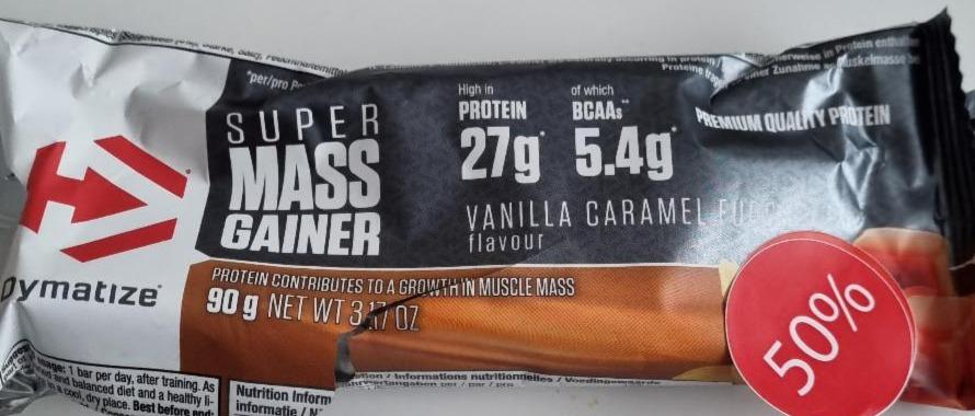 Fotografie - Super Mass Gainer Bar Vanilla Caramel Fudge Dymatize