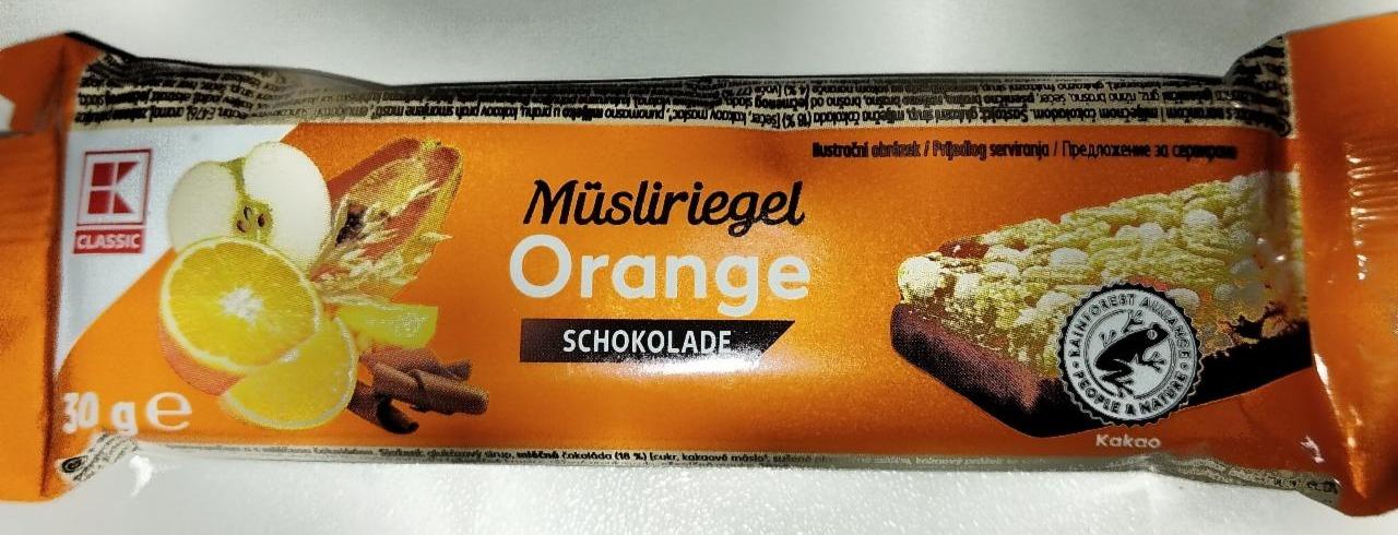 Fotografie - Orange muesli bar K-Classic